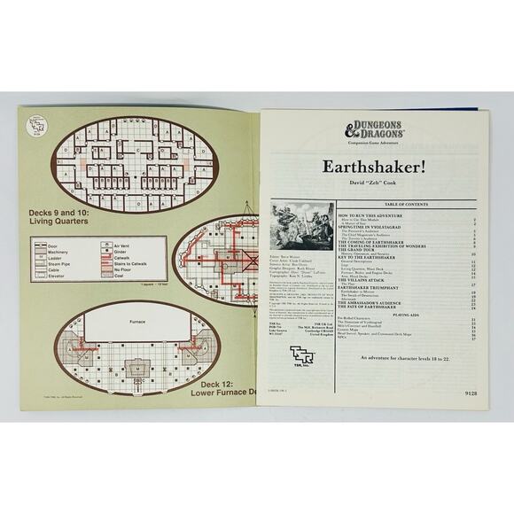 Earthshaker! Adventure CM4 Module 1985 Dungeons & Dragons TSR RPG #9128 - Picture 5 of 13
